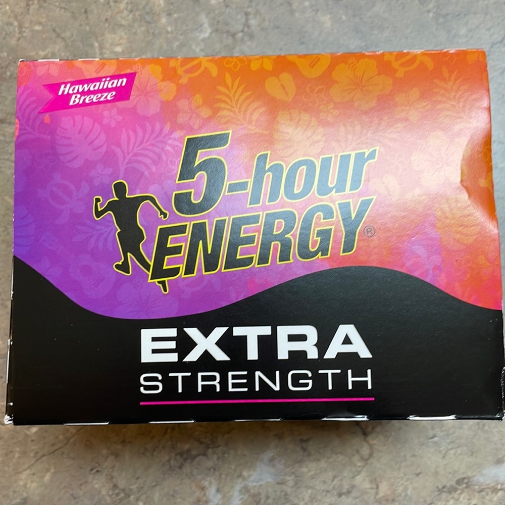 12 Pack 5 hour energy drinks.  New box never opened